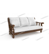 Peppery Wooden Sofa WS75 (Two Seat)