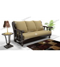 Peppery Wooden Sofa WS75 (Two Seat)
