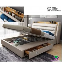 Storage Multipurpose Lift Leather Bed B608