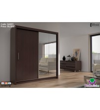 Wooden Almirah Sliding 2 Door SA001