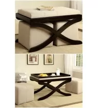 2 Seater Meheguni Wooden Fabric Coffee Table GT111