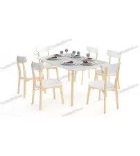 Bhindeshi Modern Dining Table DT685 (4 Chairs + 1 Table)