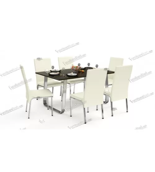 Somobeto Modern Dining Table DT700 (4 Chairs + 1 Table)