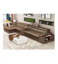 L Shaped Smart AF Leather Modern Sofa Without CT L693